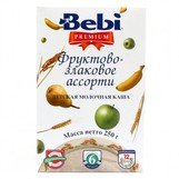 Bebi Prem каша молочн фруктово злаковое ассорти с 6мес 250г